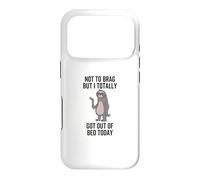 Custodia per iPhone 17 Pro Totally Got Out Of Bed Today Divertente Lazy Sloth Sleep Citazione