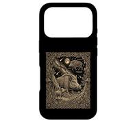 Custodia per iPhone 17 Pro Totem celeste della carta dei tarocchi del cinghiale