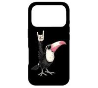 Custodia per iPhone 17 Pro Toucan Rock Gesto Occhiali da sole Cool Bird