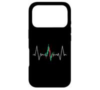 Custodia per iPhone 17 Pro Trader Heartbeat ECG Pulse Line per gli appassionati di trading