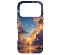 Custodia per iPhone 17 Pro Tramonto Polvere Di Stelle Sopra Lago Tranquillo Nuvole Celesti Sognanti