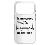 Custodia per iPhone 17 Pro Trampolino Giardino ginnasta Fitness Cardiogram Trampolino