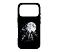 Custodia per iPhone 17 Pro Tre Corvi Ululando Luna Piena Caw Gotico Notte Spettrale Cielo