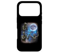 Custodia per iPhone 17 Pro Tre zombi ululano alla luna strano meme zombie