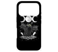 Custodia per iPhone 17 Pro Triple Moon Witch Cat Wicca Wiccan Pagan Symbol Halloween