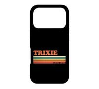 Custodia per iPhone 17 Pro Trixie Retro Personalizzato Nome Vintage Strisce