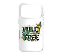Custodia per iPhone 17 Pro Tropical Macaw Parrots Jungle Nature Bird Design Life Quotes