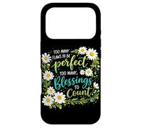 Custodia per iPhone 17 Pro Troppe benedizioni per contare la preghiera cristiana della fede floreale