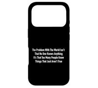 Custodia per iPhone 17 Pro Troppe persone sanno cose che non sono vere