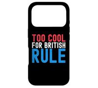 Custodia per iPhone 17 Pro Troppo cool per il dominio britannico divertente 4 luglio 4 luglio