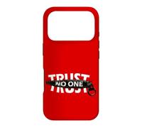 Custodia per iPhone 17 Pro Trust No One Cool Motivational Illustration Graphic Quotes