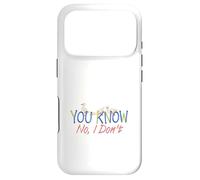 Custodia per iPhone 17 Pro Tu sai, no, non lo so