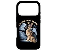 Custodia per iPhone 17 Pro Tutti i cani vanno in paradiso pastore tedesco in paradiso