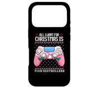 Custodia per iPhone 17 Pro Tutto quello che voglio per Natale è controller rosa Videogioco Ragazza