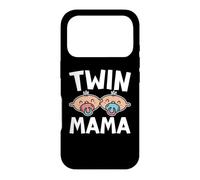 Custodia per iPhone 17 Pro Twin Mama Gemelli Incinta Due Bambini Mamma