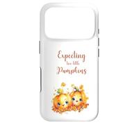 Custodia per iPhone 17 Pro Twins Pregnancy Expecting Two Little Pumpkins Halloween Fall