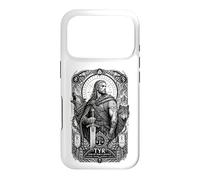 Custodia per iPhone 17 Pro Tyr Norse God War Justice Wolf Rune Mitologia Arte
