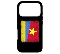 Custodia per iPhone 17 Pro Ucraina Vietnam Half Flag Storia ucraina vietnamita