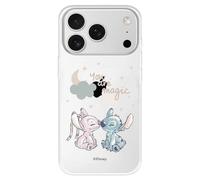 Custodia per iPhone 17 Pro ufficiale Disney Lilo & Stitch amore magico per proteggere il tuo cellulare, custodia in silicone trasparente flessibile con licenza ufficiale Lilo & Stitch