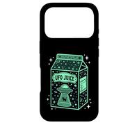 Custodia per iPhone 17 Pro UFO Juice Retro Cat Abduction Alien Space Milk Cosmos