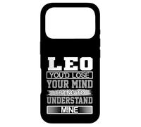 Custodia per iPhone 17 Pro Umorismo di compleanno perdere la mente per capire il mio Leo Compleanno