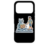 Custodia per iPhone 17 Pro Umorismo futuristico del codificatore di robot - Codifica per il potere