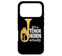 Custodia per iPhone 17 Pro Umorismo o Scherzo Divertente di Corno Tenore in Brass Band