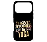 Custodia per iPhone 17 Pro Umorismo yoga amante dei libri per lettori che amano le storie