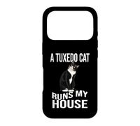 Custodia per iPhone 17 Pro Un gatto smoking corre la mia casa Il capo della mia casa