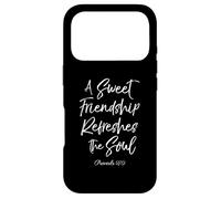 Custodia per iPhone 17 Pro Una dolce amicizia rinfresca la Bibbia dell'anima versetto Scrittura Dio