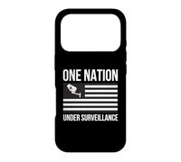 Custodia per iPhone 17 Pro Una nazione sotto sorveglianza Privacy World Order 1984 Chip