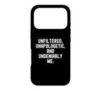 Custodia per iPhone 17 Pro Unfiltered Unapologetic Innegabilmente Me Bold Confidence