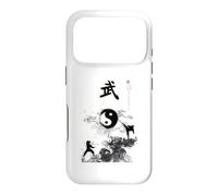 Custodia per iPhone 17 Pro Uniforme da karate Goju, costume da karate, calligrafia