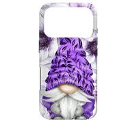 Custodia per iPhone 17 Pro Unique Purple Gnome With Lilac Anemones Floral Aesthetic