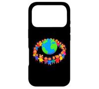 Custodia per iPhone 17 Pro Unity Around The World - Kids Holding Hands Global Peace
