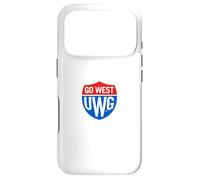 Custodia per iPhone 17 Pro University of West Georgia UWG Wolves Go West Shield Logo