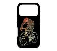 Custodia per iPhone 17 Pro Uomo in bicicletta che disegna la pista ciclabile