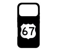 Custodia per iPhone 17 Pro US Route 67 segno
