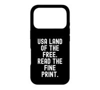 Custodia per iPhone 17 Pro USA Terra del libero Leggi la stampa fine sarcastica