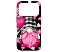 Custodia per iPhone 17 Pro Valentines Gnome For Women Men Couples Cute Heart Pattern