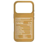 Custodia per iPhone 17 Pro Valori nutrizionali delle mandorle Macro Tracker Funny Nut Label Design