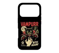 Custodia per iPhone 17 Pro Vampurr Bites Again Spooky Cat Vampiro Halloween Ghoul