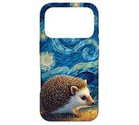 Custodia per iPhone 17 Pro Van Gogh's Starry Night Hedgehog Pally Piclini Amanti degli
