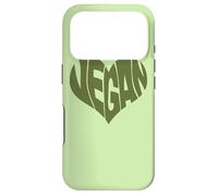 Custodia per iPhone 17 Pro Vegan Saying Heart Shape Design/Promuove la dieta a base