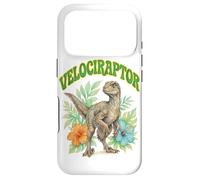 Custodia per iPhone 17 Pro Velociraptor Groovy Floreale Acquerello Boho Velociraptor