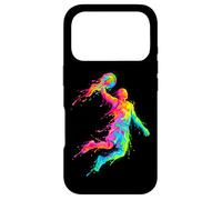 Custodia per iPhone 17 Pro Vernice colorata Splatter Basket Slam Dunk Uomini Donne