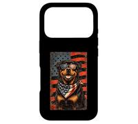 Custodia per iPhone 17 Pro Veterans Day USA American Flag Rottweiler