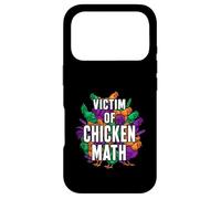 Custodia per iPhone 17 Pro Victim Of Chicken Math Funny Backyard Poultry Farmer
