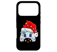 Custodia per iPhone 17 Pro Video Game Controller Natale Babbo Natale Cappello Gamer Ragazzi