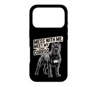 Custodia per iPhone 17 Pro Vieni a scherzare con me, ti presento il mio Cane Corso